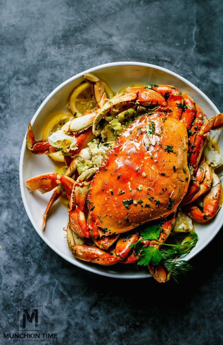 Roasted Dungeness crab
